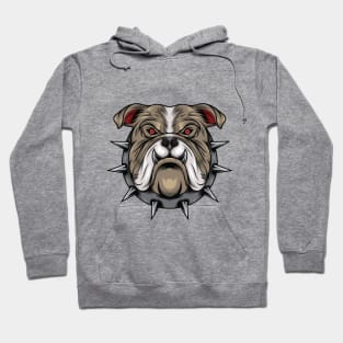 Bulldog head Hoodie